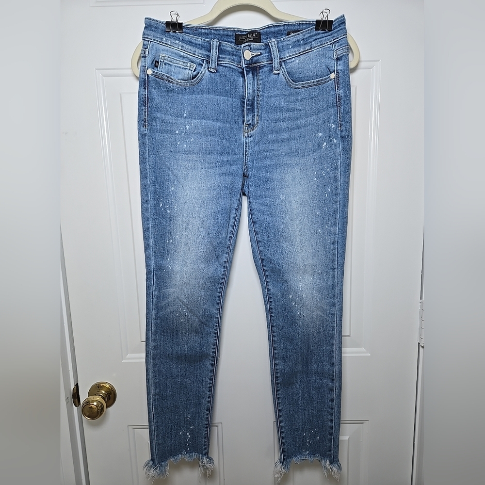 Judy Blue Midrise Skinny Fit Stretch Light Blue Jeans Size 9/29